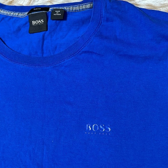 Hugo Boss embossed logo slim fit jersey t-shirt - Picture 5 of 7